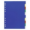 Разделитель разноцветный Durable, А4, на 10 разделов, с титульным листом, перфорация, пластик
