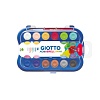 Набор красок акварельных Giotto Colour Blocks Mini, сухие, в таблетках, с кистью, 24 цвета