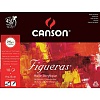 Альбом для масла Canson Figueras, зерно холста, склеенный, 290 гр/м2, 10 листов