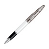 Ручка-роллер Waterman Carene Contemporary White ST, толщина линии F, серебро