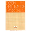 Бумага миллиметровая Canson, 90 гр/м2, А3, 50 листов, оранжевый