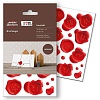 Этикетки-печати для конвертов Avery Zweckform Living, красные, d-19 мм, 30 штук