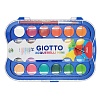 Набор красок акварельных Giotto Colour Blocks Mini, сухие, в таблетках, с кистью, 24 цвета