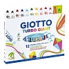 Набор фломастеров цветных Giotto Turbo Giant, толстые, 2 - 5 мм, 12 цветов