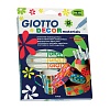 Набор фломастеров цветных Giotto Decor Metal, для декорирования любой поверхности, 12 цветов