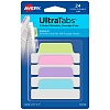 Клейкие закладки-флажки Avery Zweckform UltraTabs, 63.5 х 25.4 мм, разноцветные, пастель, 24 штуки