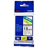 Картридж brother tze 241 с лентой 18 мм х 8 м, пластик, черный шрифт