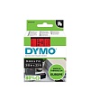 Картридж Dymo, с виниловой лентой, пластик, черный шрифт, 9 мм х 7 м
