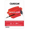 Альбом для масла и акрила Canson Graduate, среднее зерно, склеенный, 290 гр/м2, 20 листов