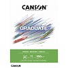 Альбом Canson Graduate, для масла и акрила, 160 гр/м2, склеенный, мелкое зерно, 30 листов, белый