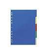 Разделитель разноцветный Durable, А4, на 5 разделов, перфорация, пластик