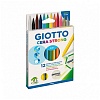 Набор мелков восковых цветных Giotto Cera Strong, ластик, точилка, картонная коробка