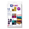 Набор глины полимерной для лепки Fimo Effect Сверкающие цвета, запекаемая, 12 цветов