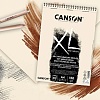 Альбом Canson XL, зернистый песок, на пружине, 160 гр/м2, 40 крафтовых листов