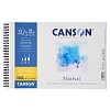 Альбом для акварели Canson Montval, среднее зерно, на пружине, 300 гр/м2, 12 листов